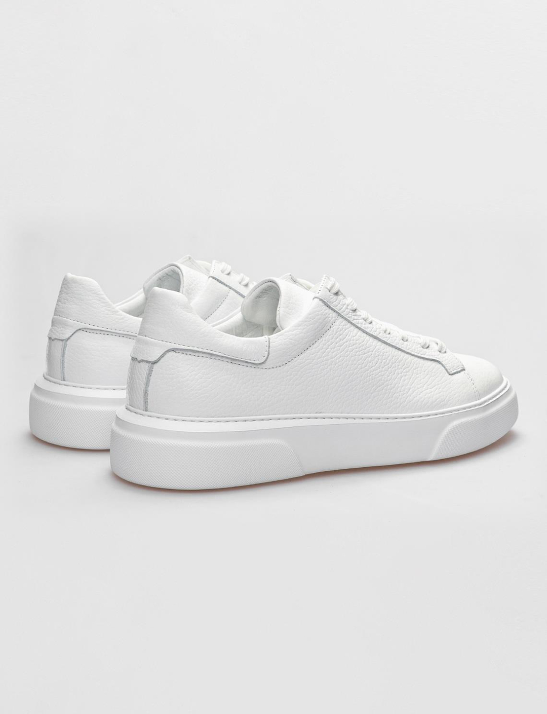 Hakiki Deri Beyaz Erkek Ayakkabı