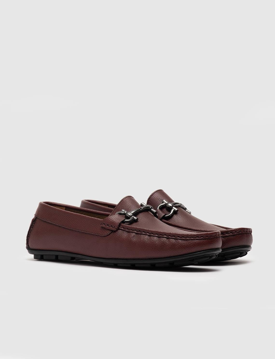 Hakiki Deri Bordo Erkek Loafer
