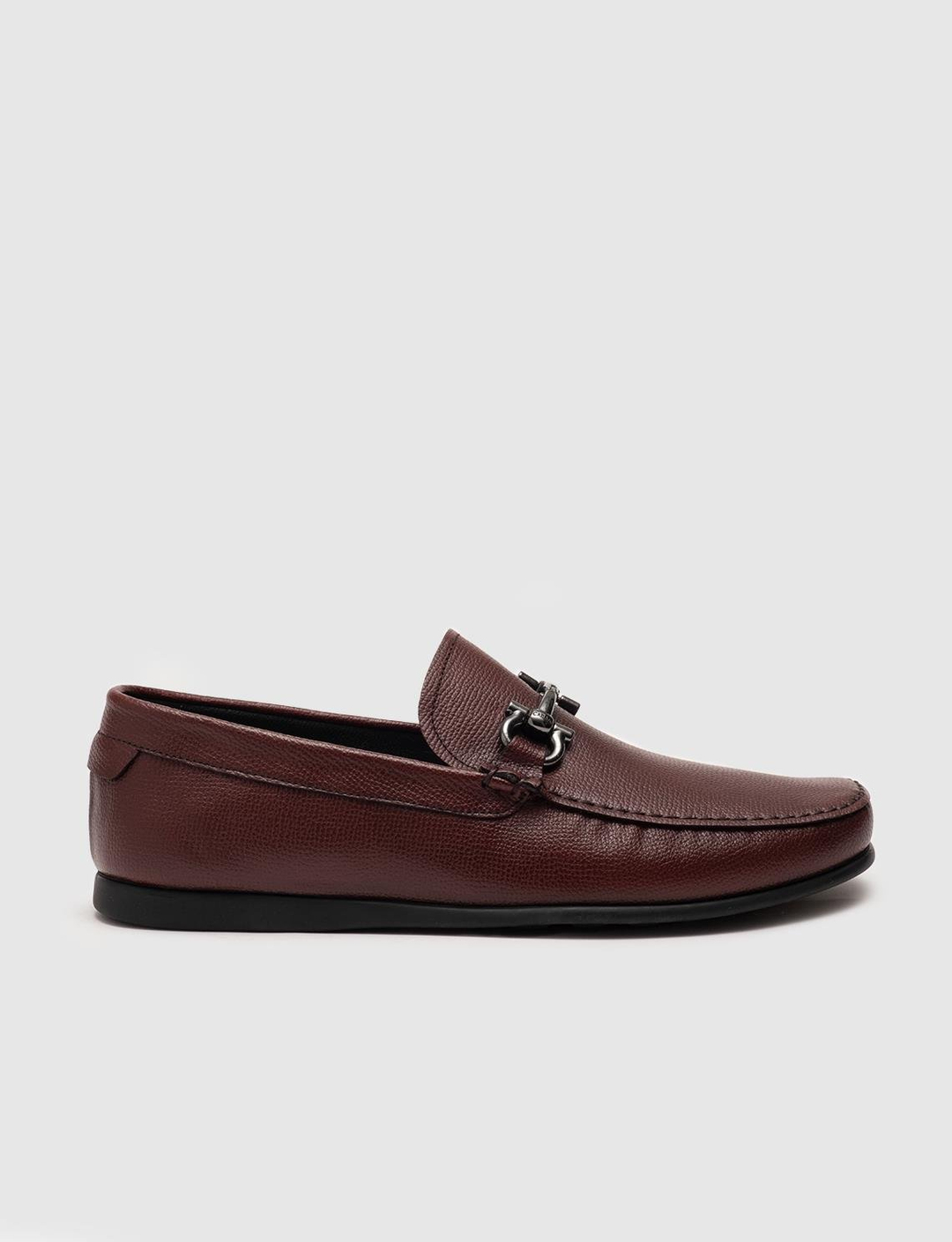 Hakiki Deri Bordo Erkek Loafer