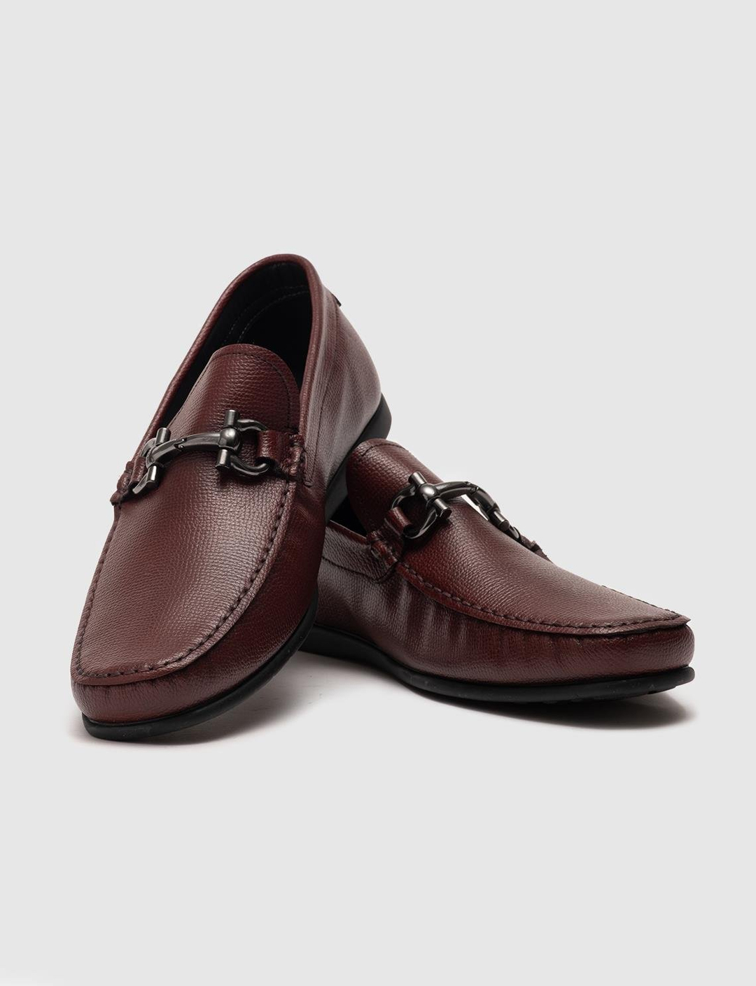 Hakiki Deri Bordo Erkek Loafer