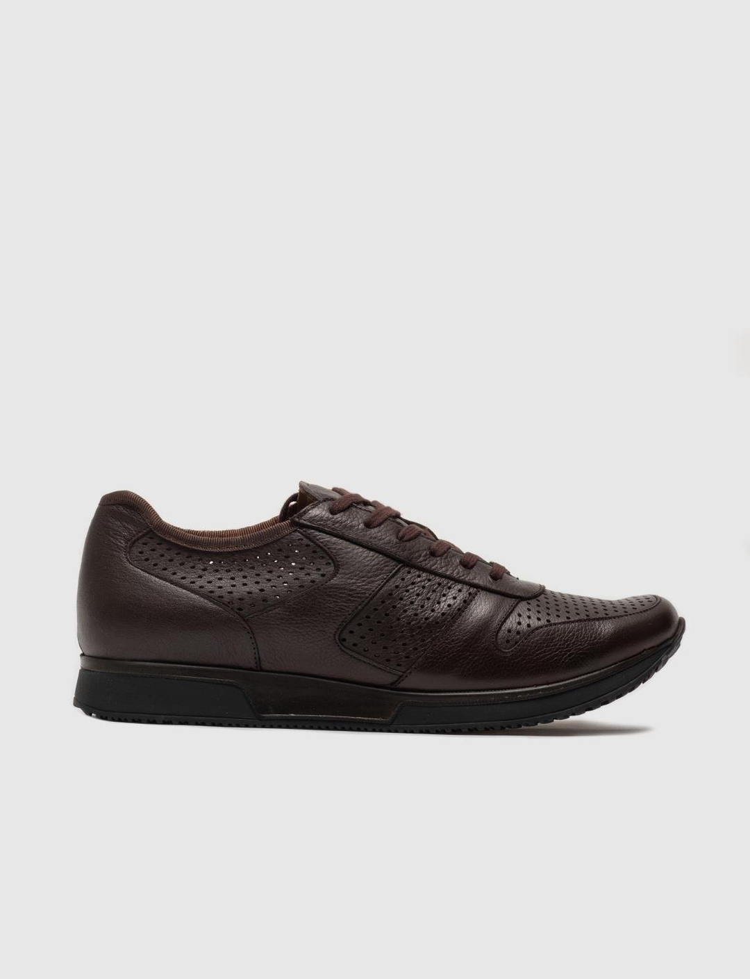 Men Brown Genuine Leather Lace Up Daily Shoes