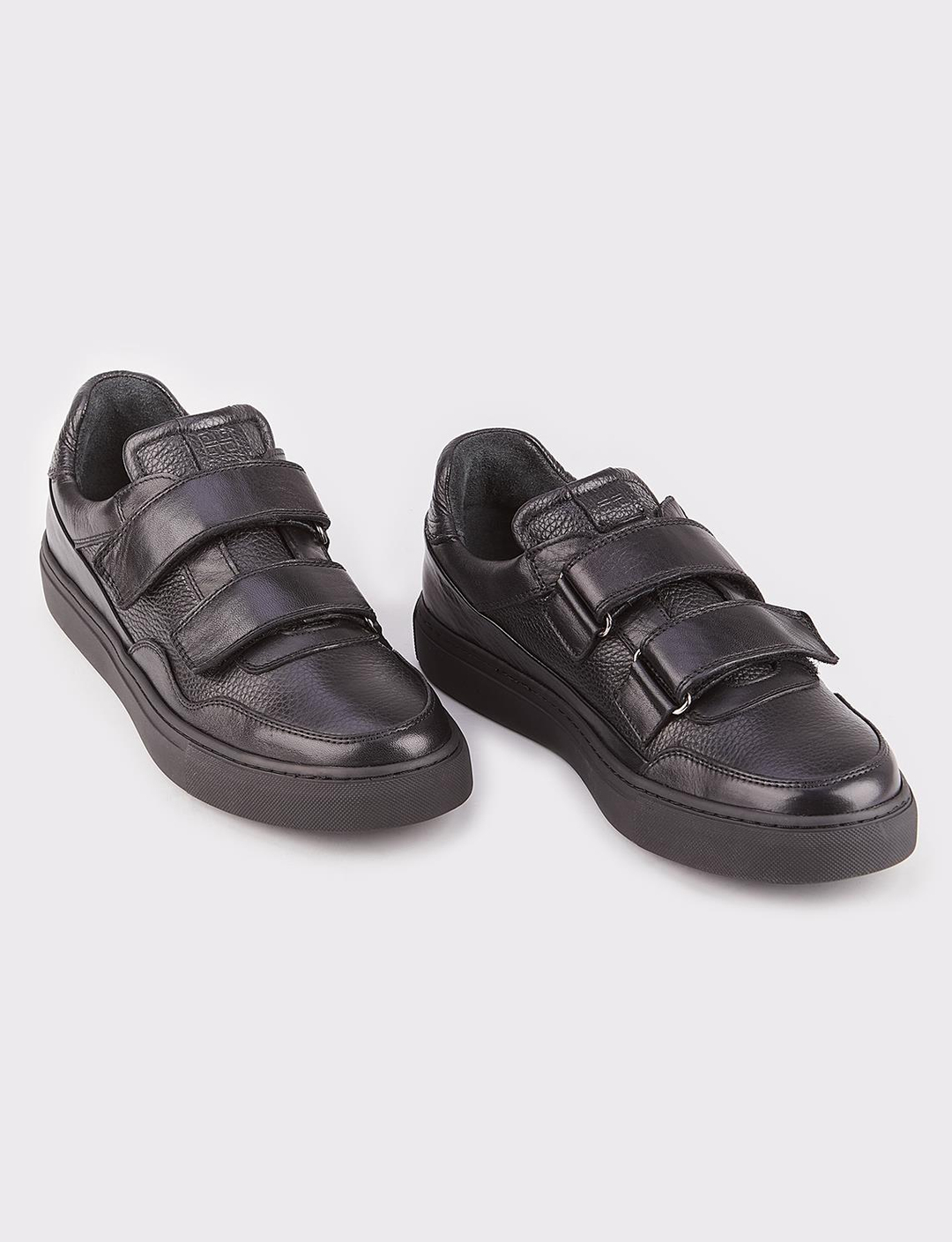 Hakiki Deri Erkek Spor Siyah Ayakkabı