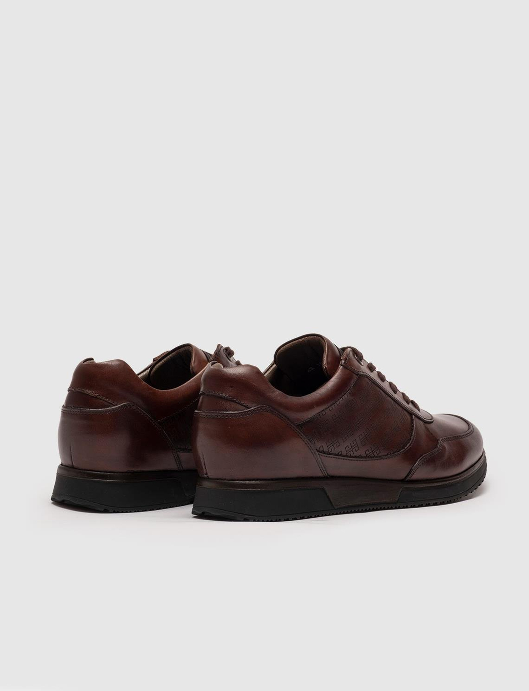 Hakiki Deri Kahverengi Bağcıklı Erkek Günlük Ayakkabı