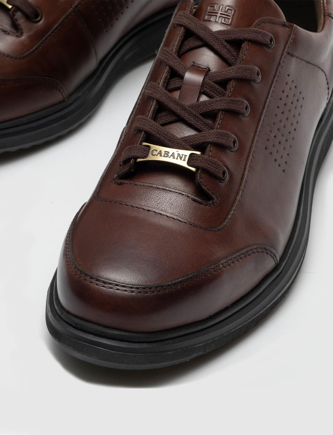 Hakiki Deri Kahverengi Bağcıklı Erkek Günlük Ayakkabı