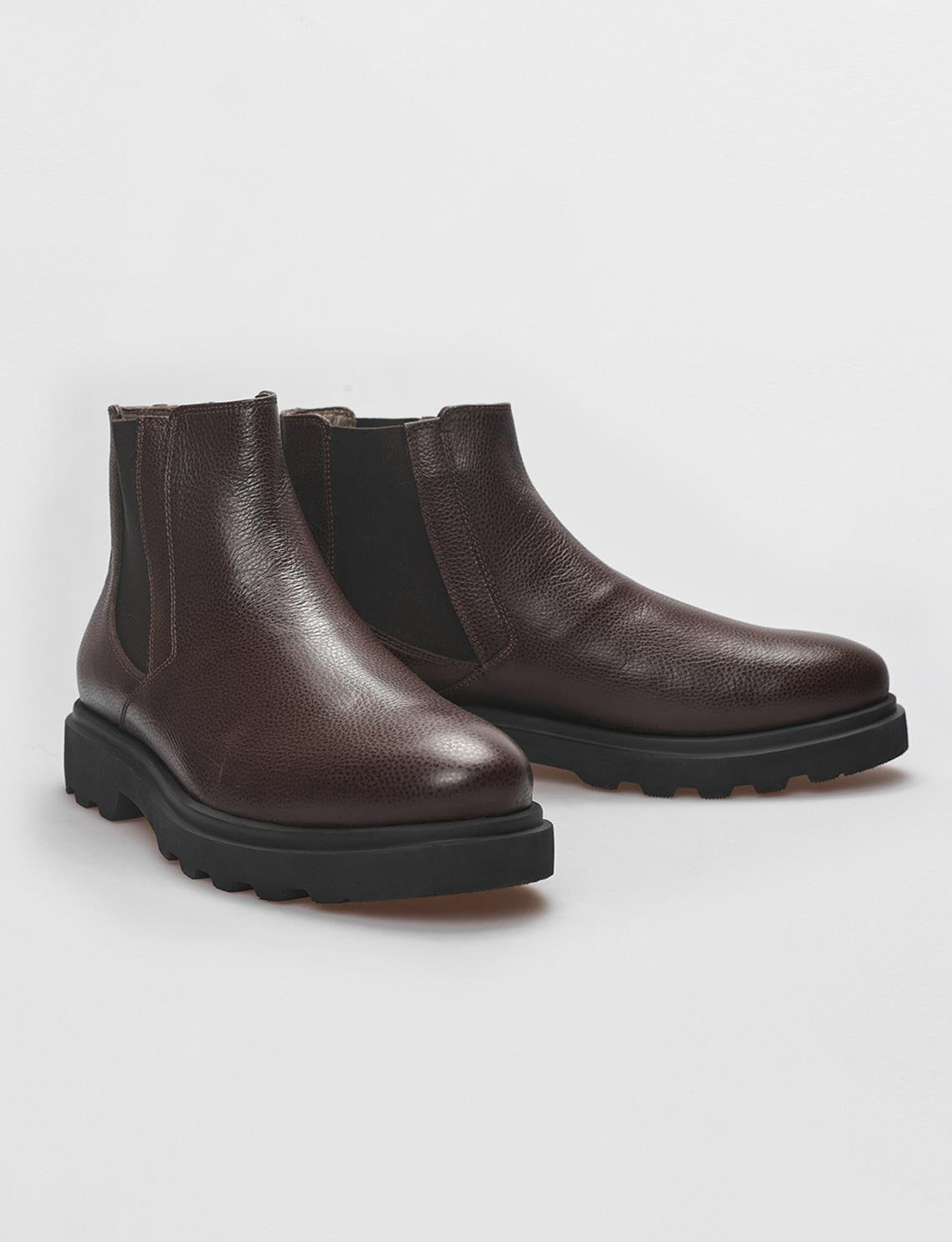 Hakiki Deri Kahverengi Erkek Bot