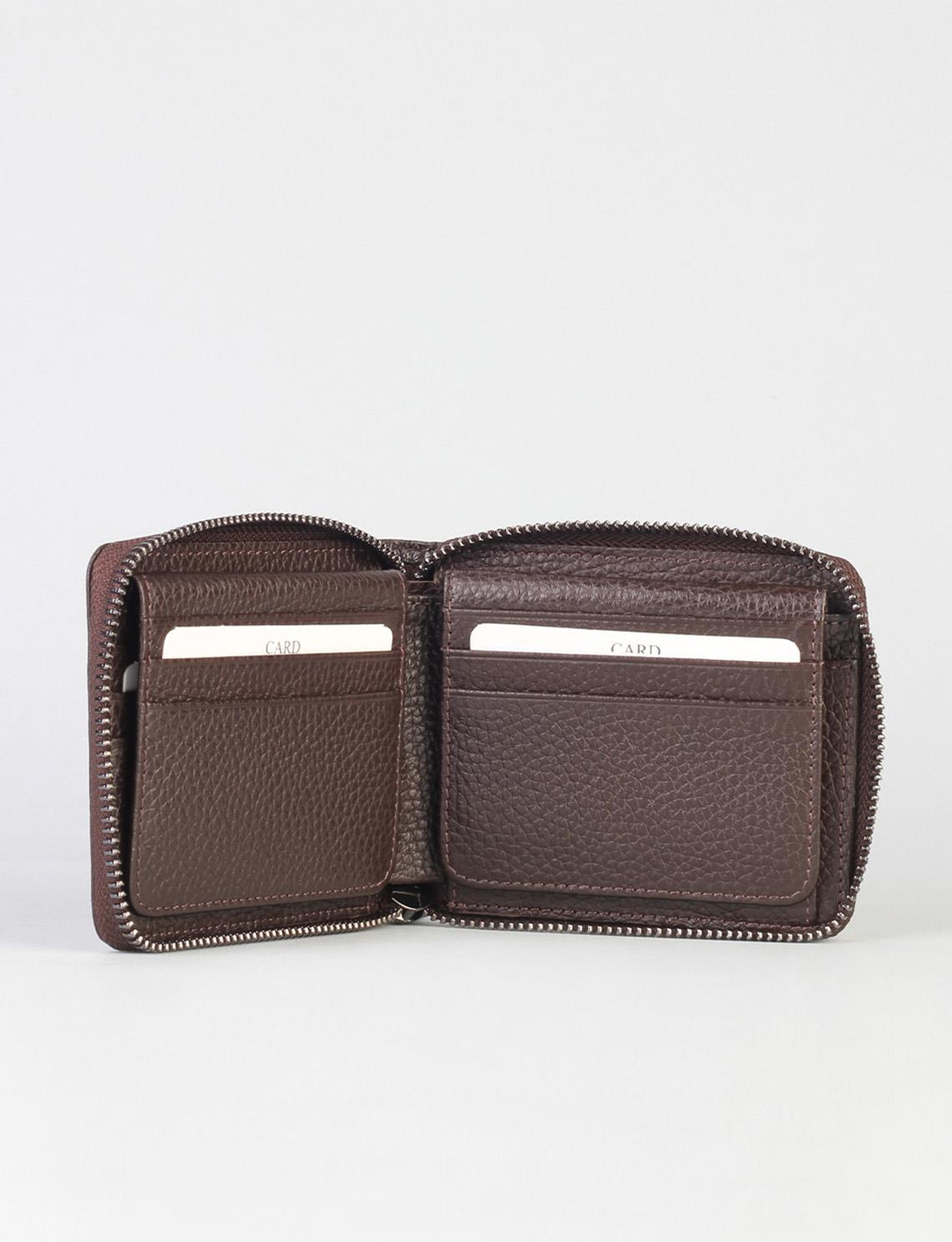 Men Brown Genuine Leather Wallet