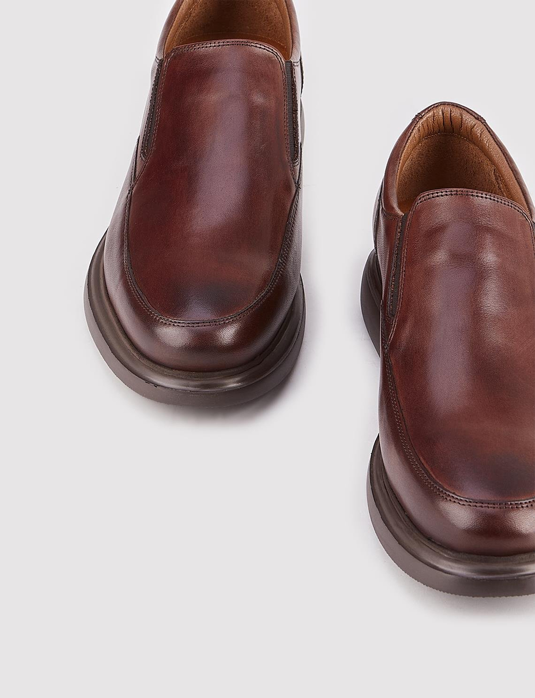 Hakiki Deri Kahverengi Erkek Günlük Ayakkabı