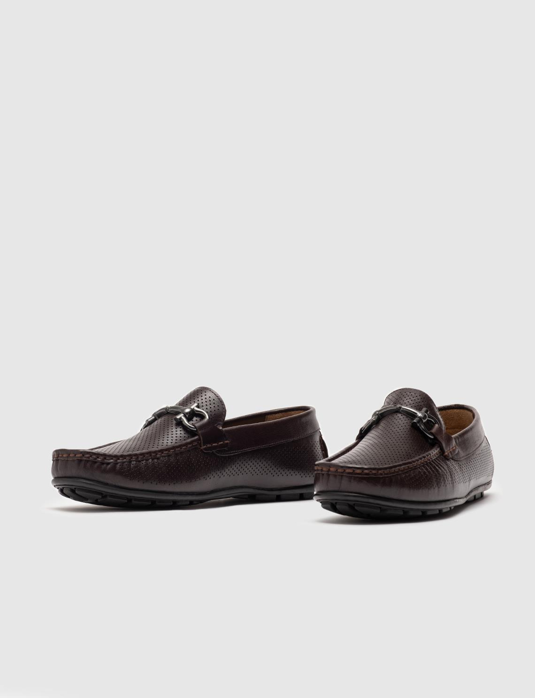 Genuine Leather Brown Men Shoes