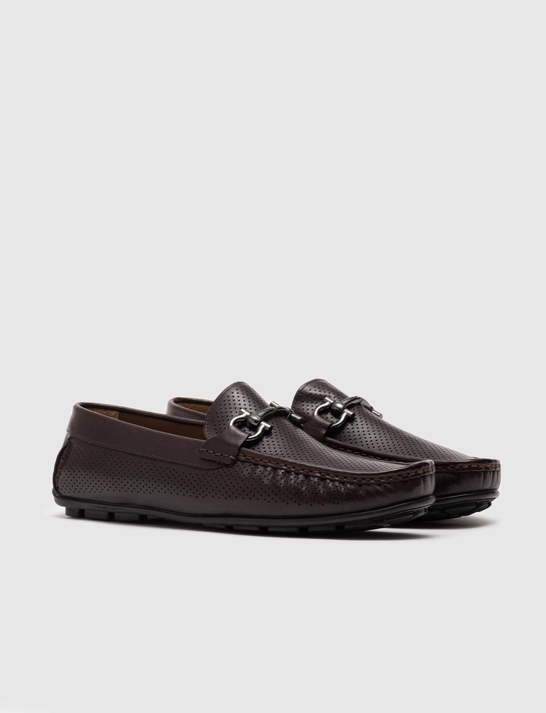 Genuine Leather Brown Men Shoes