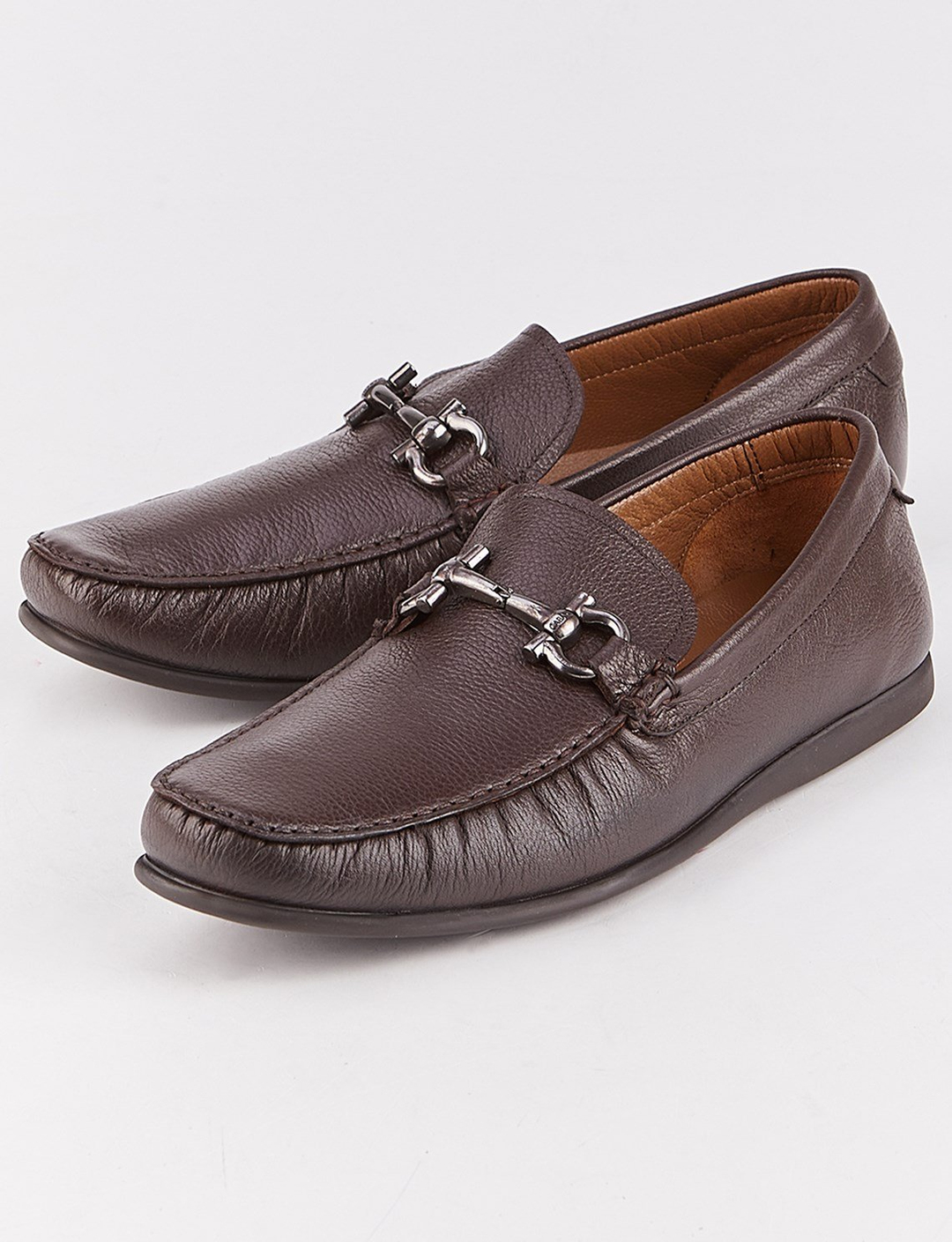 Hakiki Deri Kahverengi Erkek Loafer