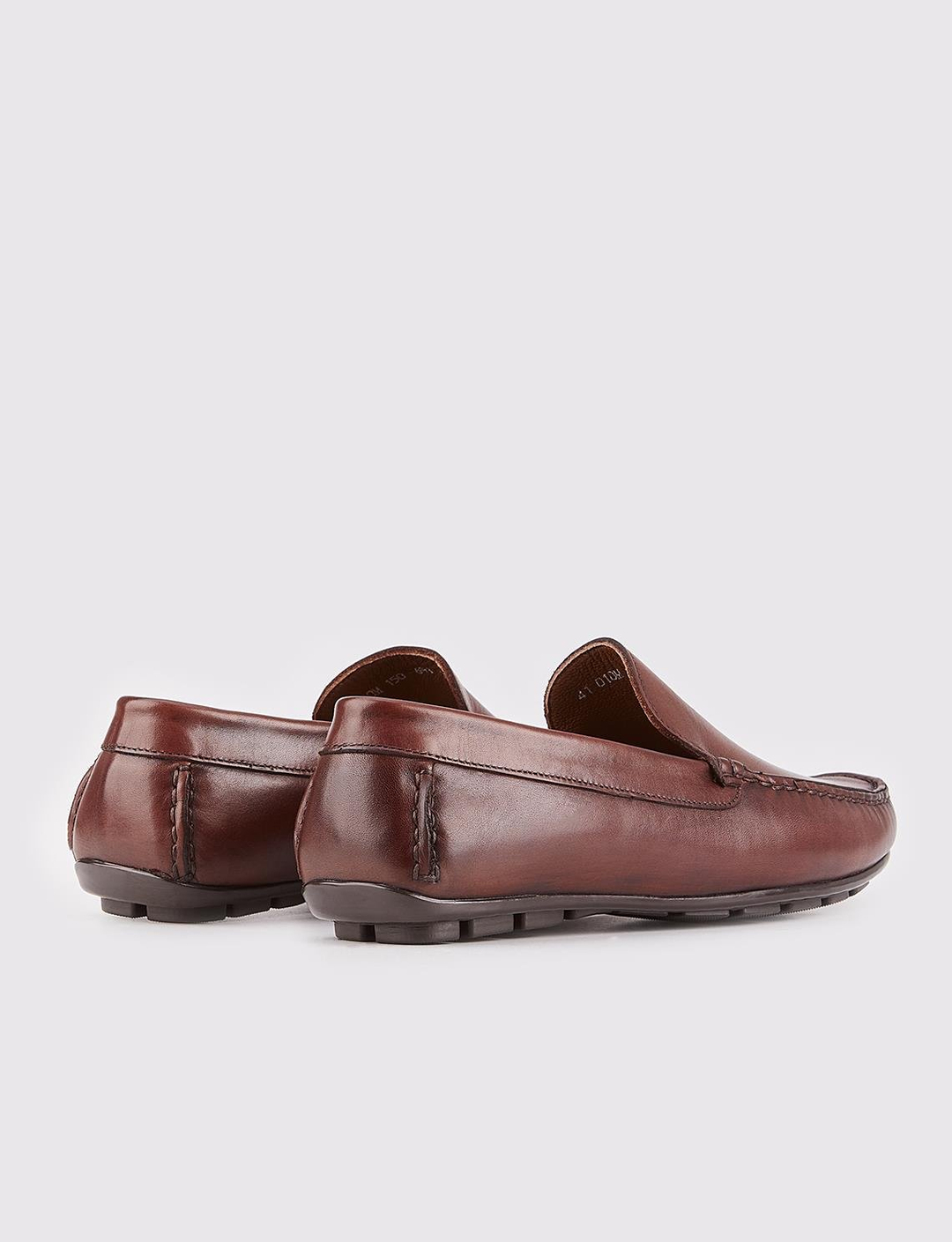 Hakiki Deri Kahverengi Erkek Loafer Ayakkabı