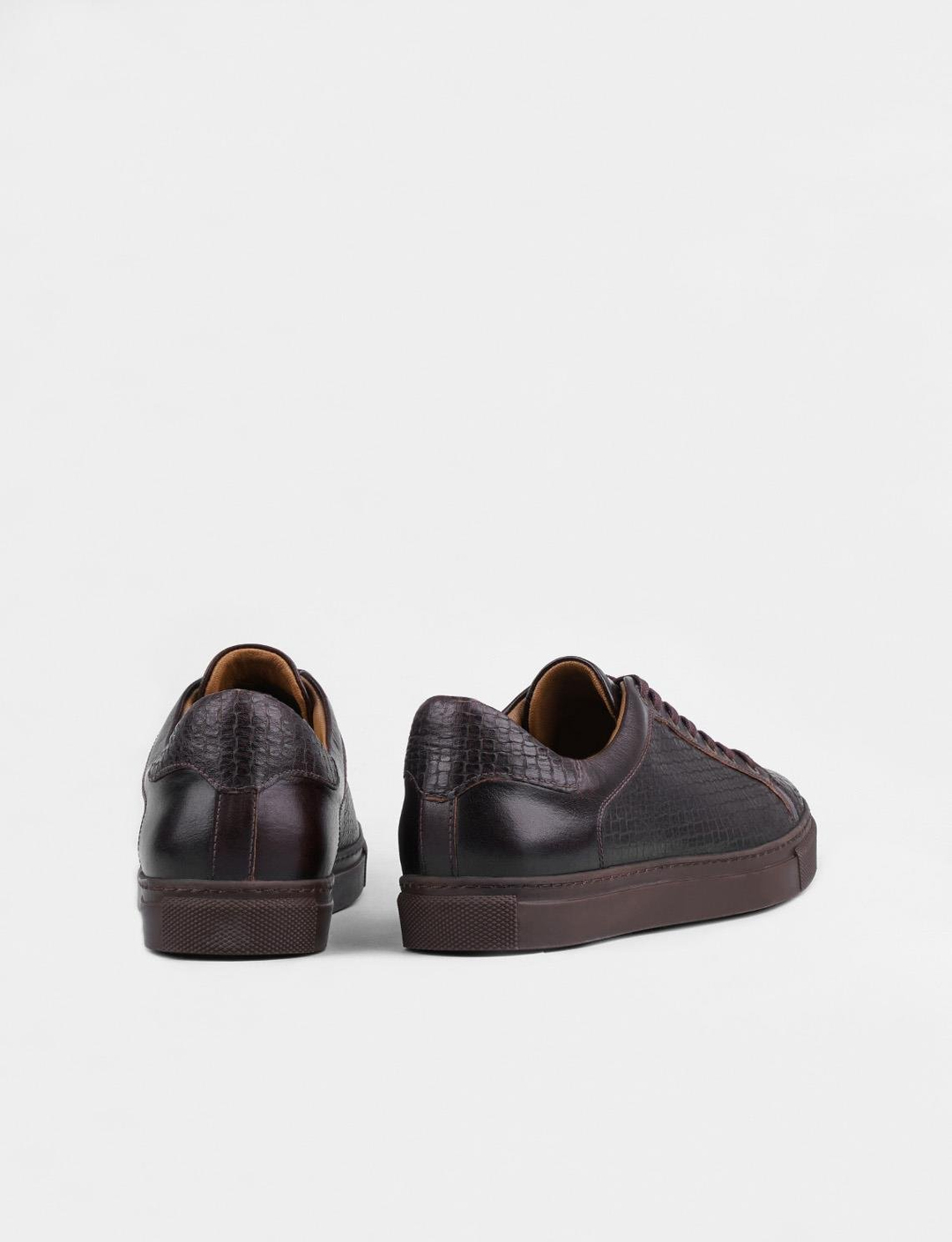 Hakiki Deri Kahverengi Erkek Spor Ayakkabı