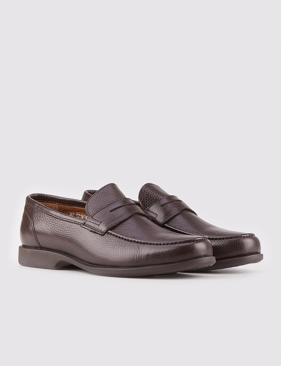 Genuine Leather Brown Men Loafers