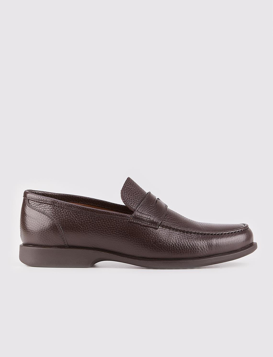Genuine Leather Brown Men Loafers