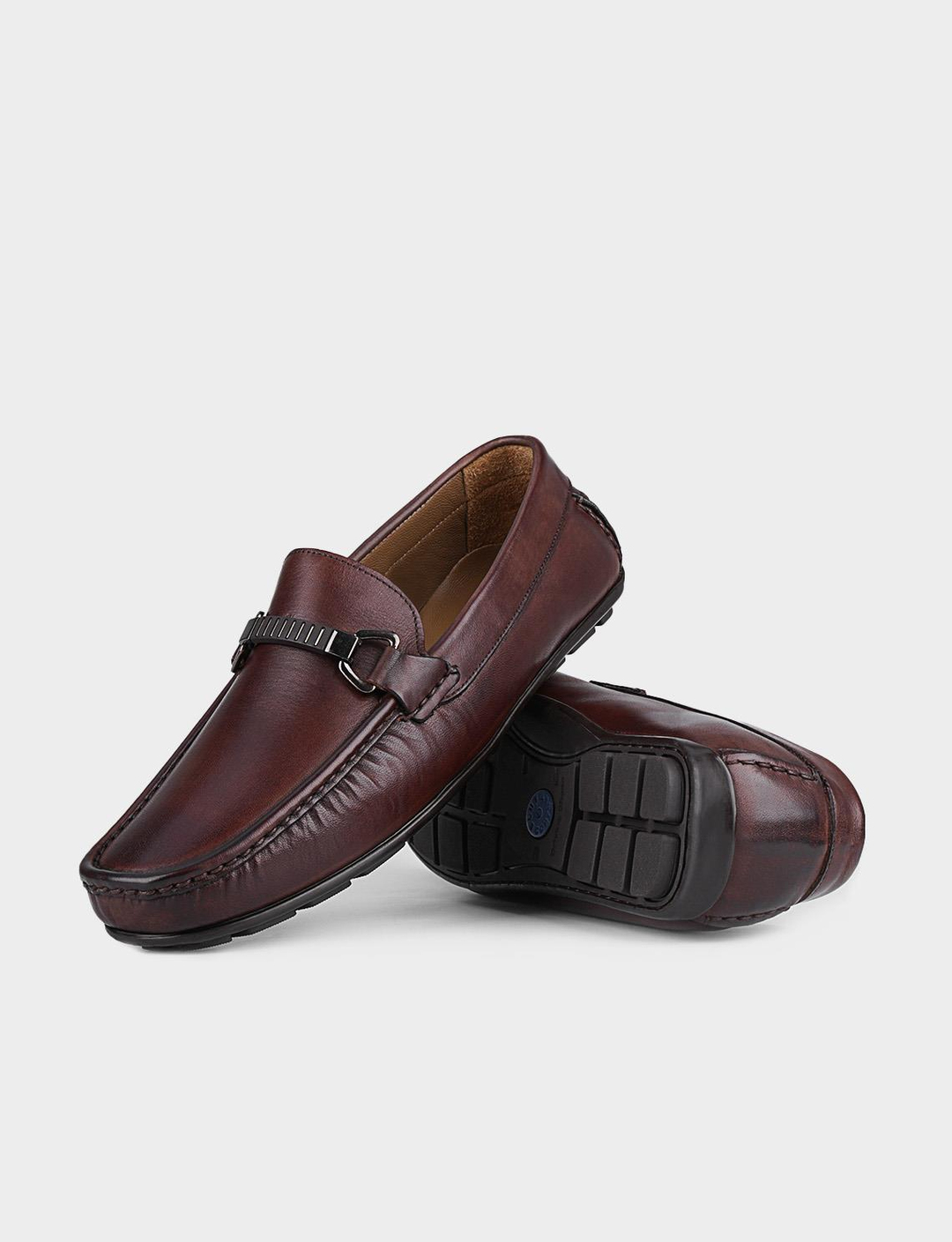 Men Brown Genuine Leather Loafers