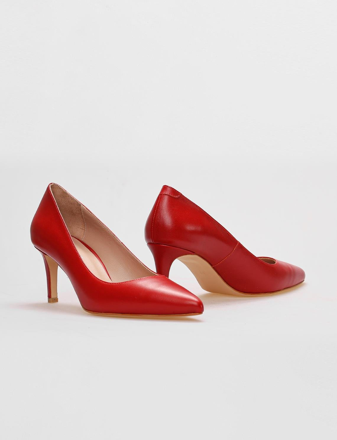 Hakiki Deri Kırmızı Kadın Ayakkabı