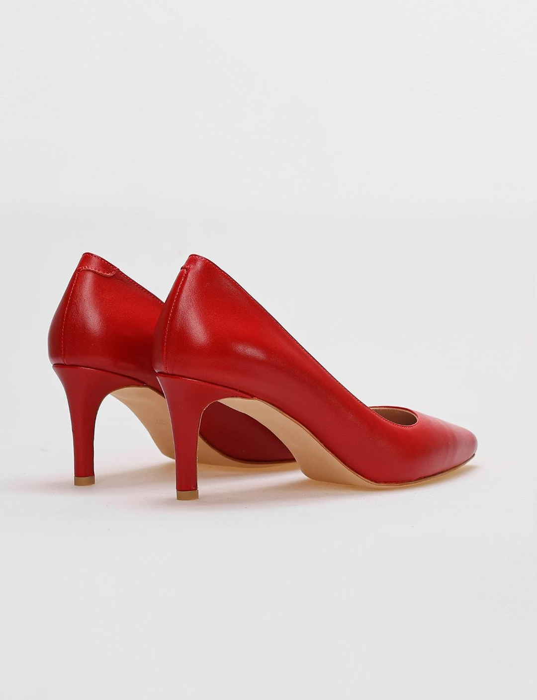 Hakiki Deri Kırmızı Kadın Ayakkabı