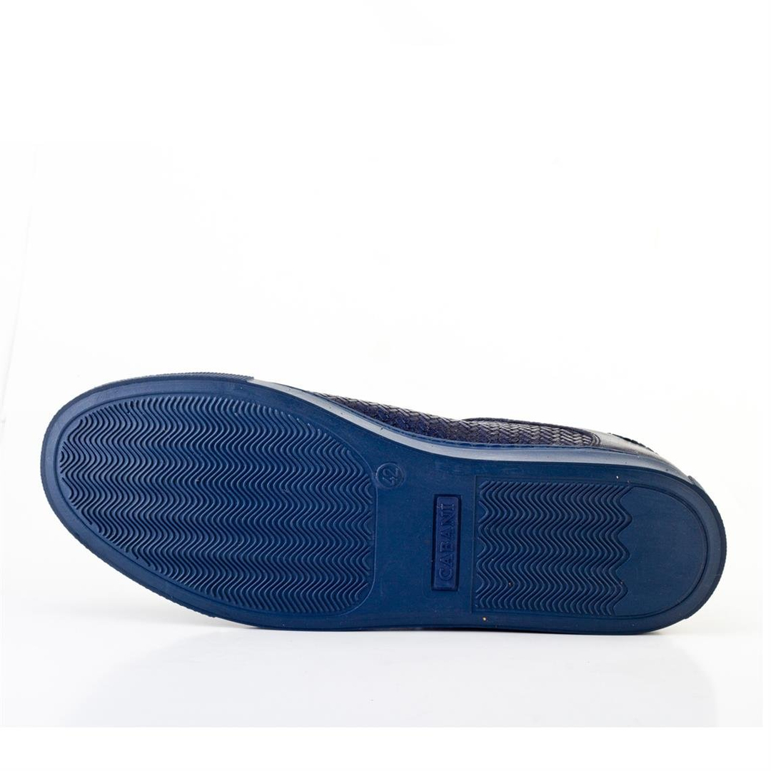 Hakiki Deri Lacivert Bağcıklı Erkek Günlük Ayakkabı