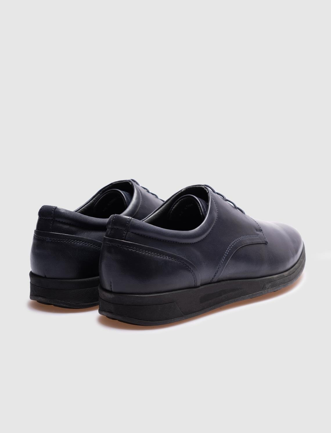 Hakiki Deri Lacivert Bağcıklı Erkek Günlük Ayakkabı