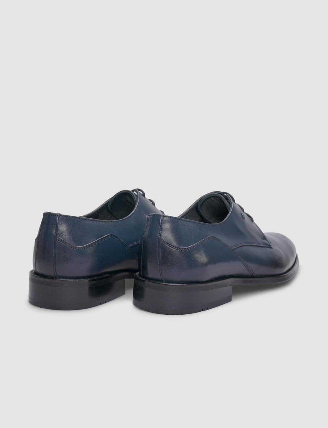 Hakiki Deri Lacivert Bağcıklı Erkek Klasik Ayakkabı
