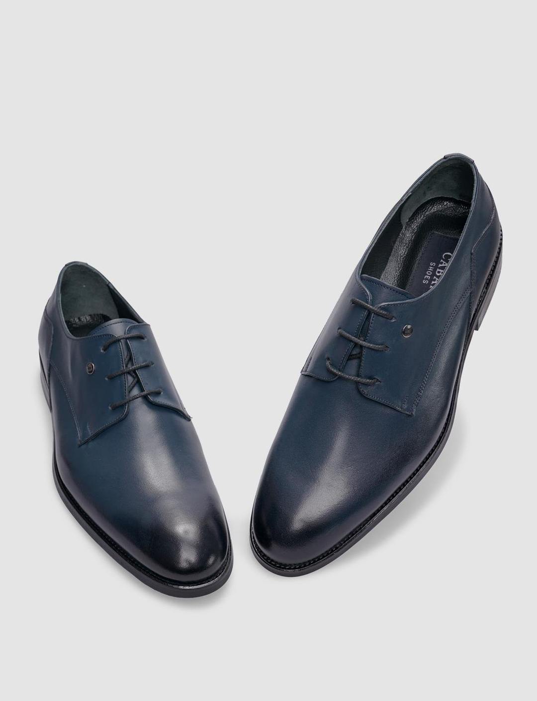 Hakiki Deri Lacivert Bağcıklı Erkek Klasik Ayakkabı