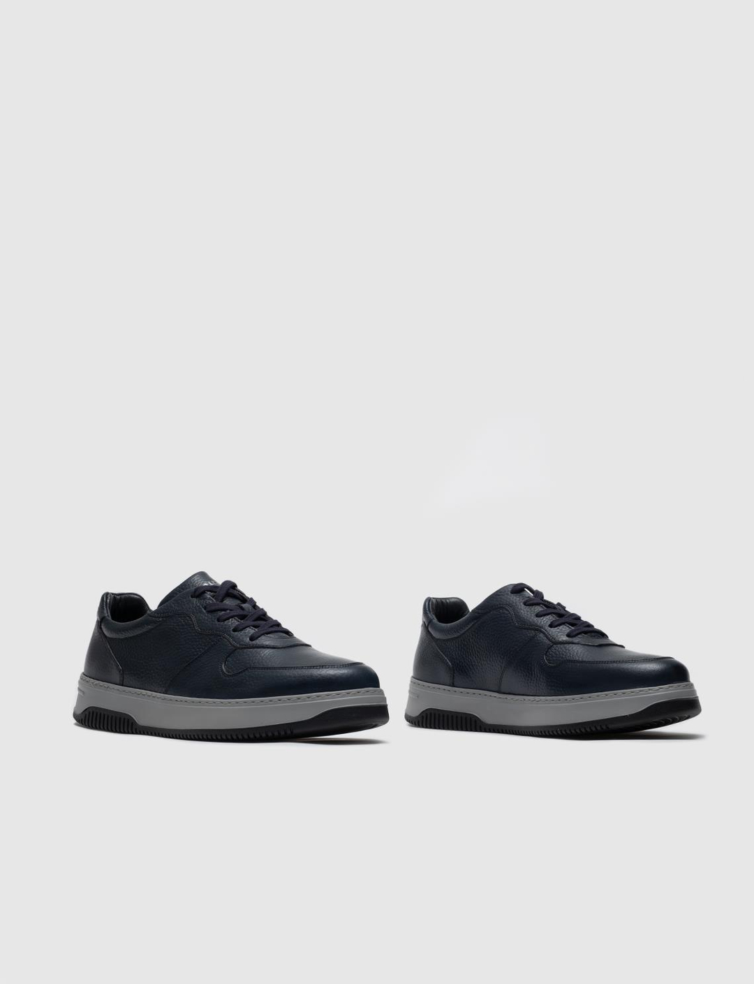 Hakiki Deri Lacivert Bağcıklı Erkek Spor Ayakkabı