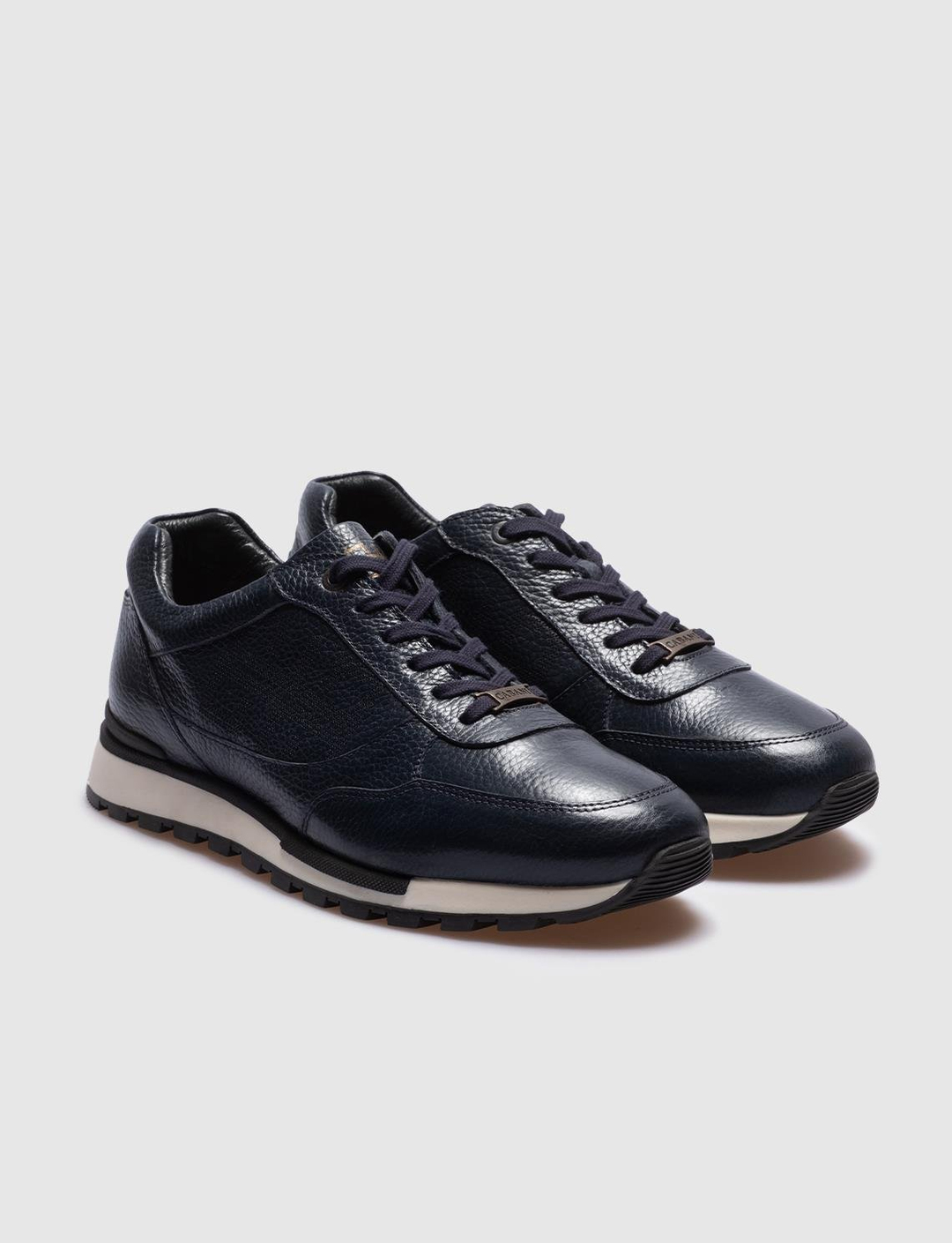 Hakiki Deri Lacivert Bağcıklı Erkek Spor Ayakkabı