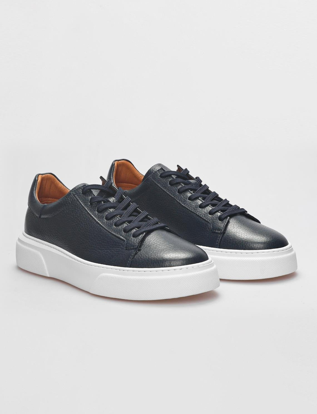 Hakiki Deri Lacivert Erkek Ayakkabı