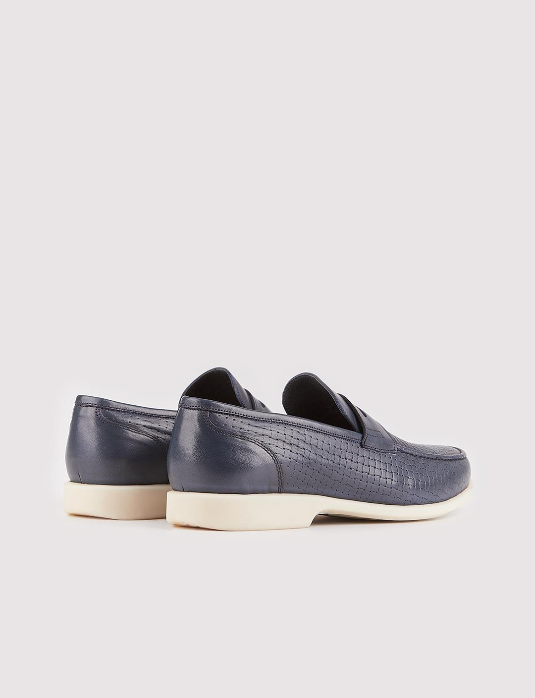 Hakiki Deri Lacivert Erkek Günlük Ayakkabı