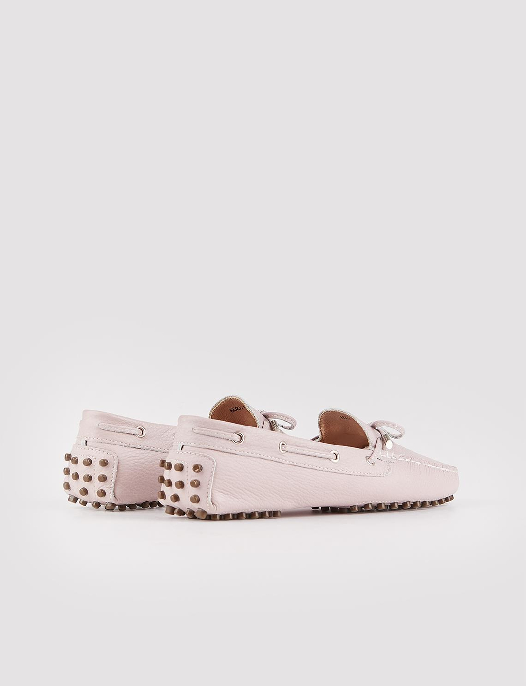 Women Light Pink Genuine Leather Loafers