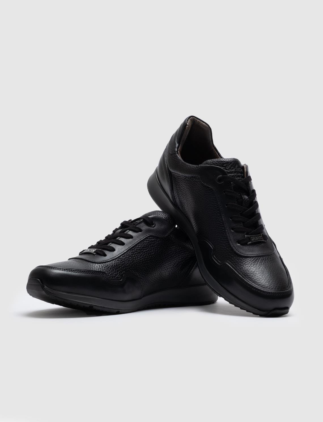 Hakiki Deri Siyah Bağcıklı Erkek Spor Ayakkabı