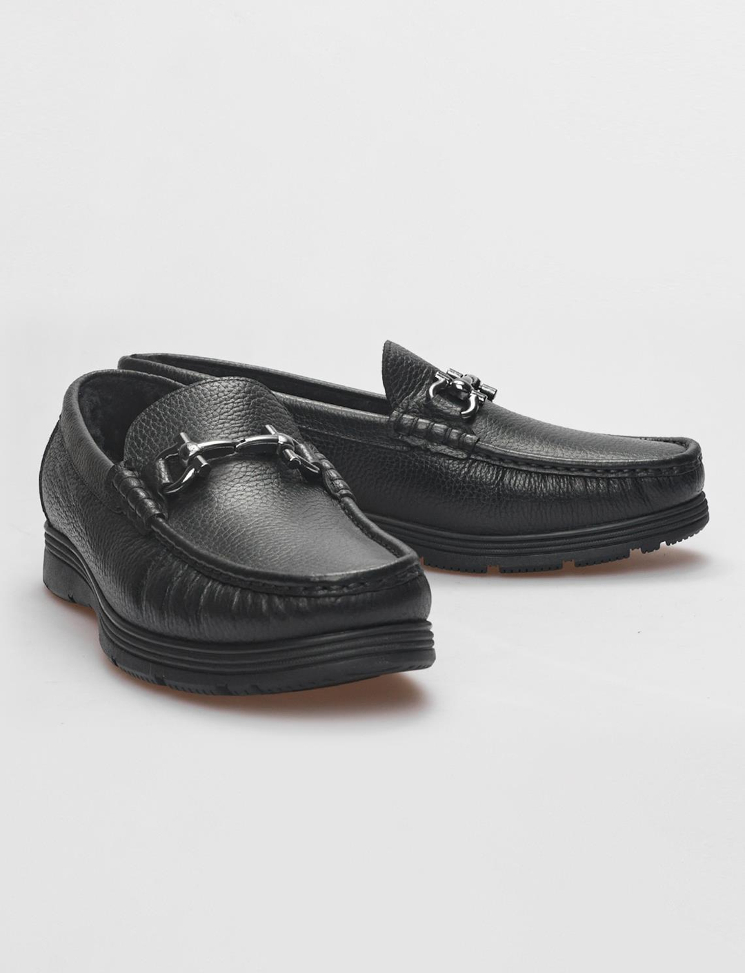 Hakiki Deri Siyah Erkek Ayakkabı