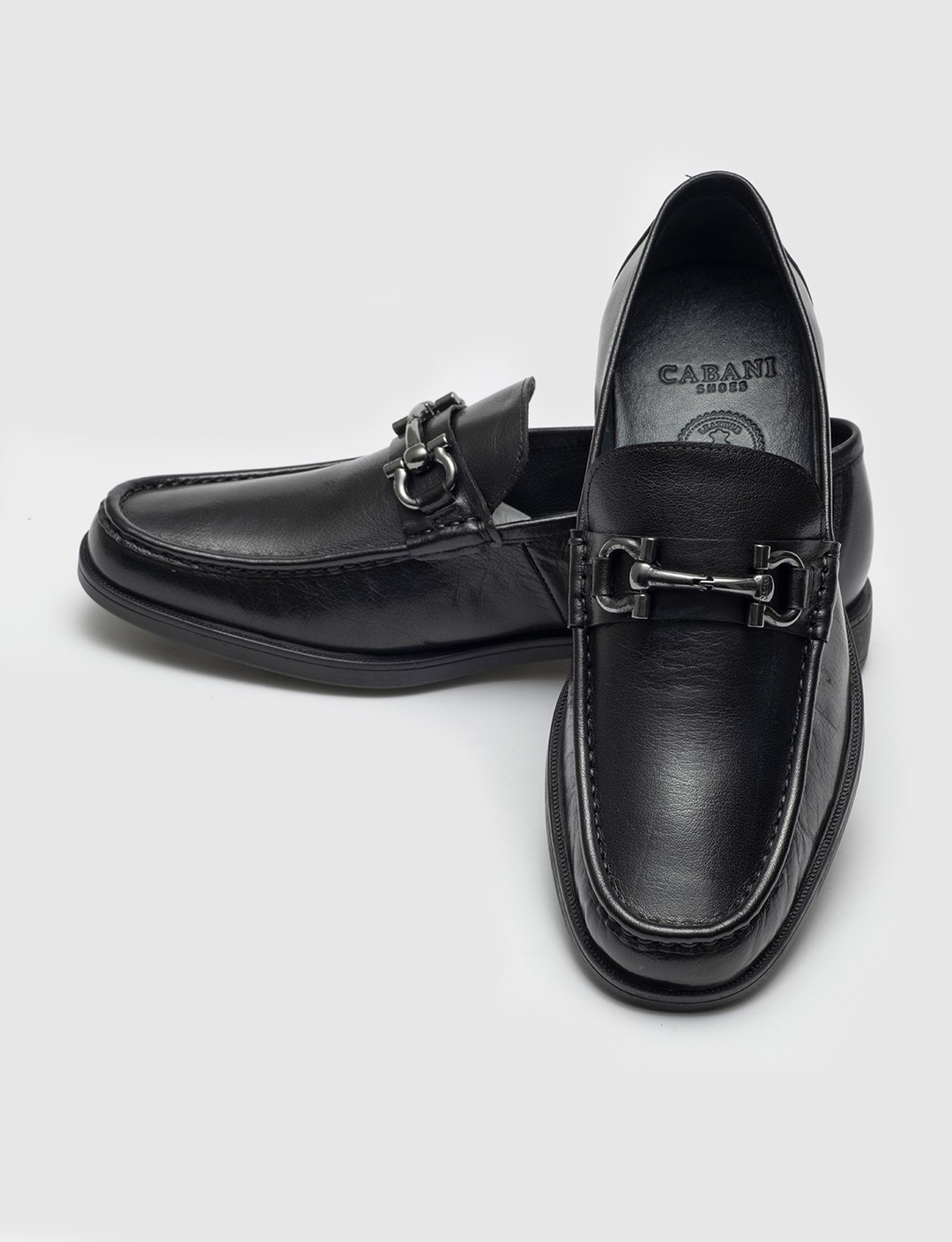 Genuine Leather Black Casual Shoes