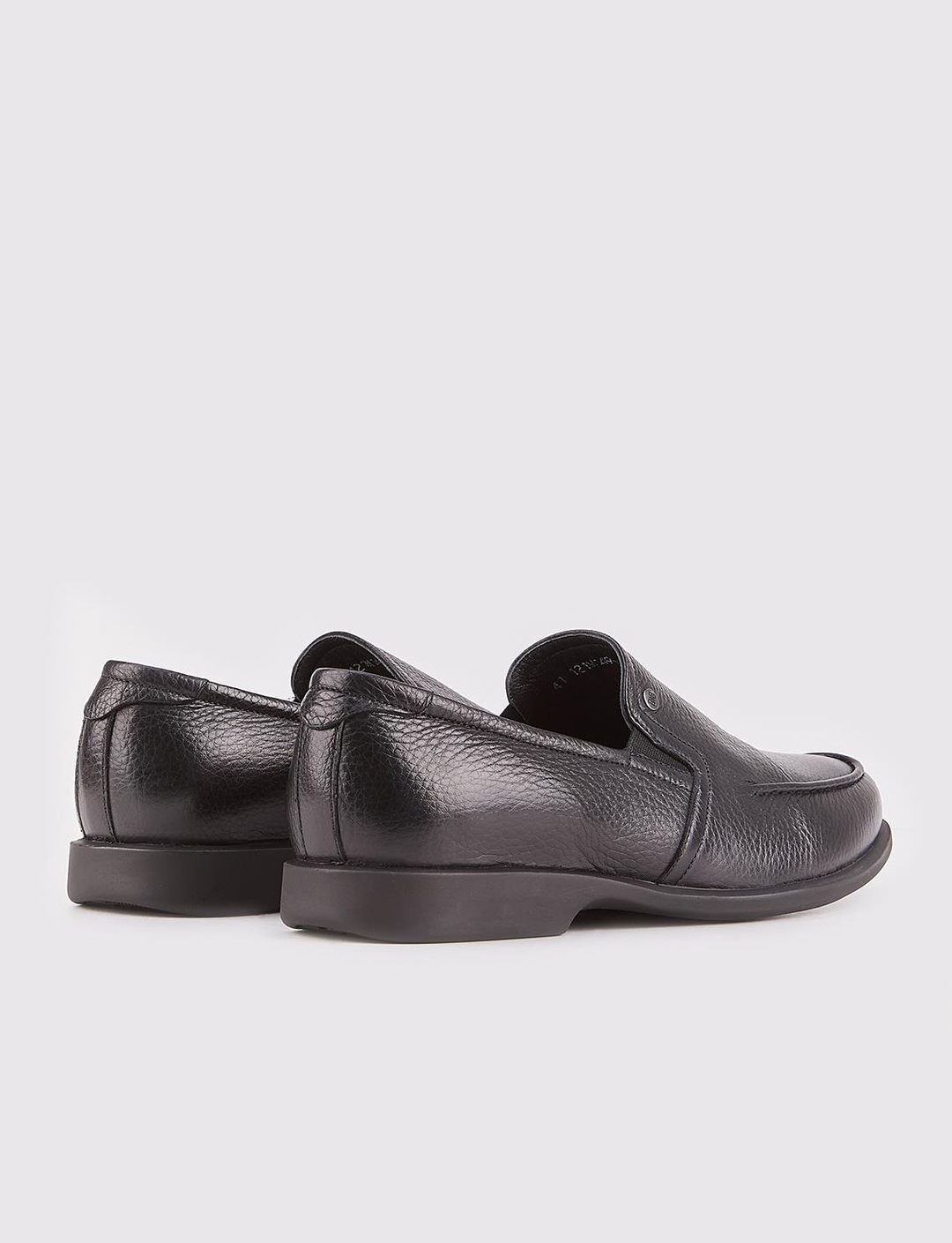 Hakiki Deri Siyah Erkek Günlük Ayakkabı