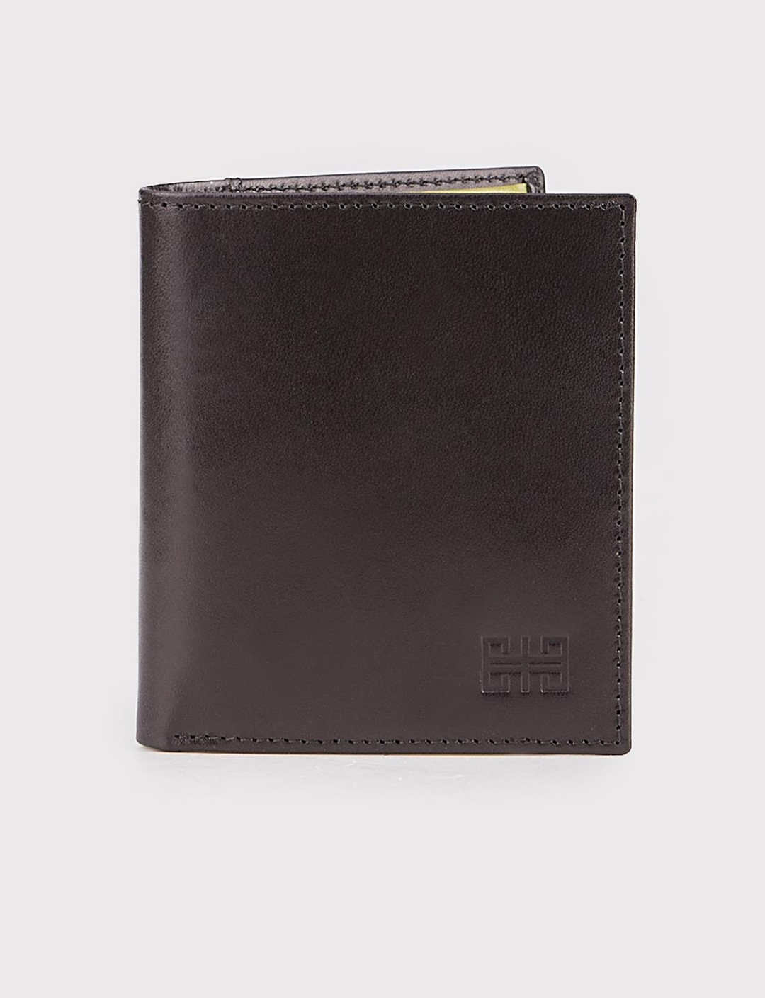 Men Black Genuine Leather Wallet
