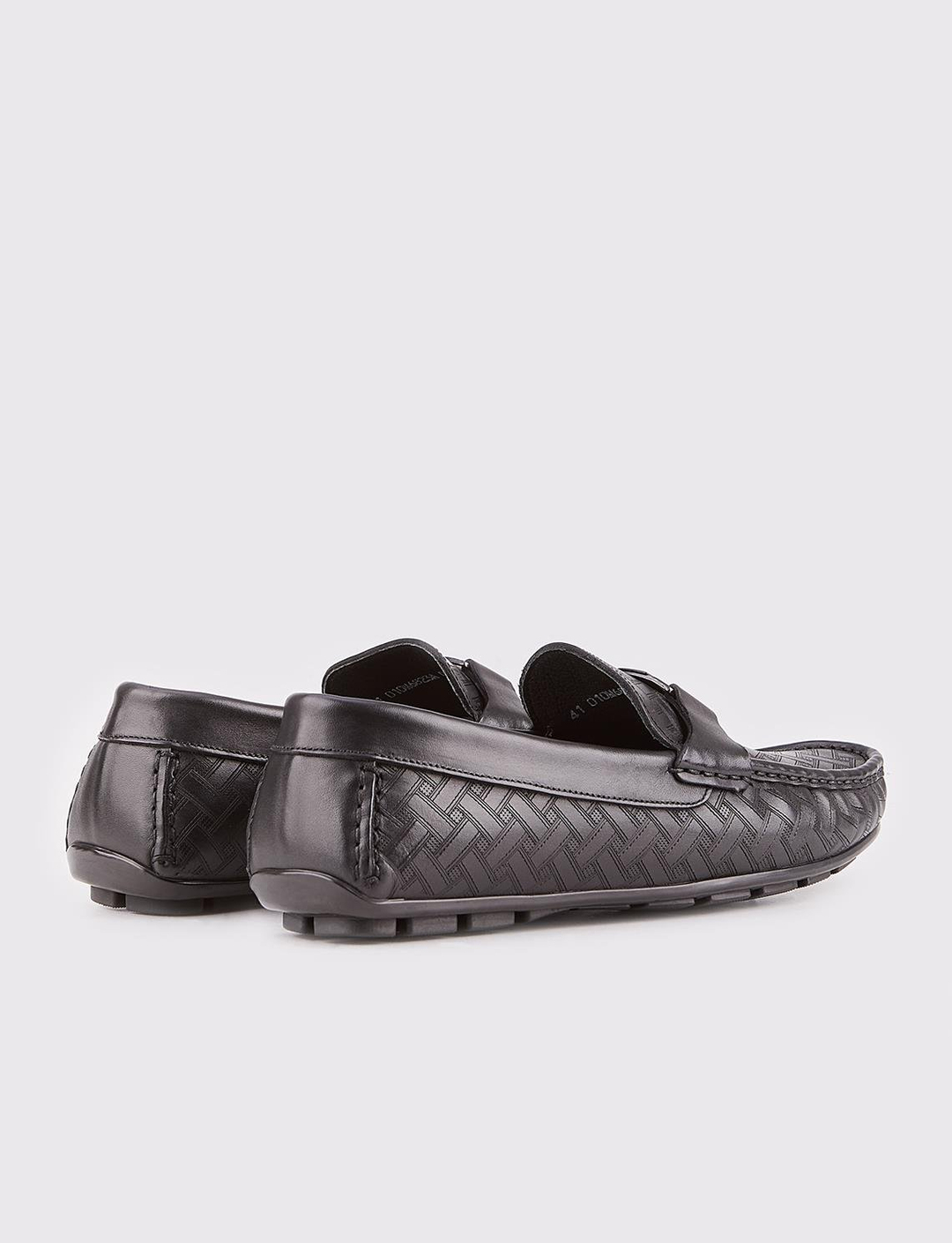 Hakiki Deri Siyah Erkek Loafer