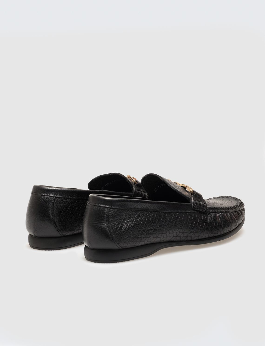 Hakiki Deri Siyah Erkek Loafer