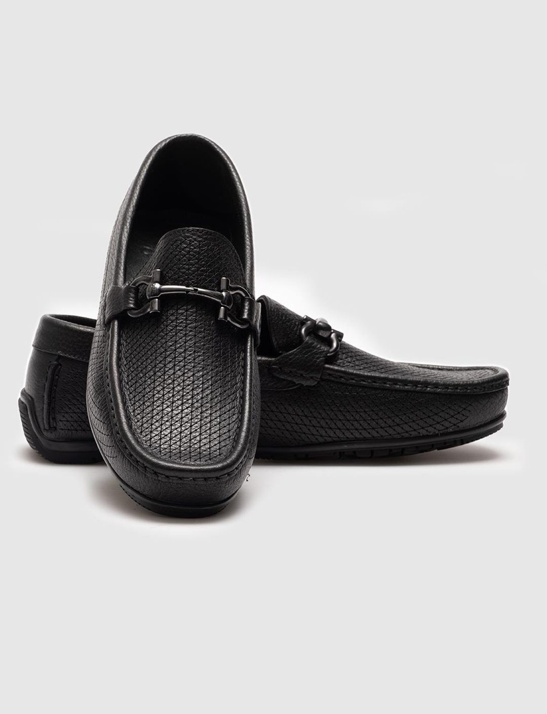 Hakiki Deri Siyah Erkek Loafer