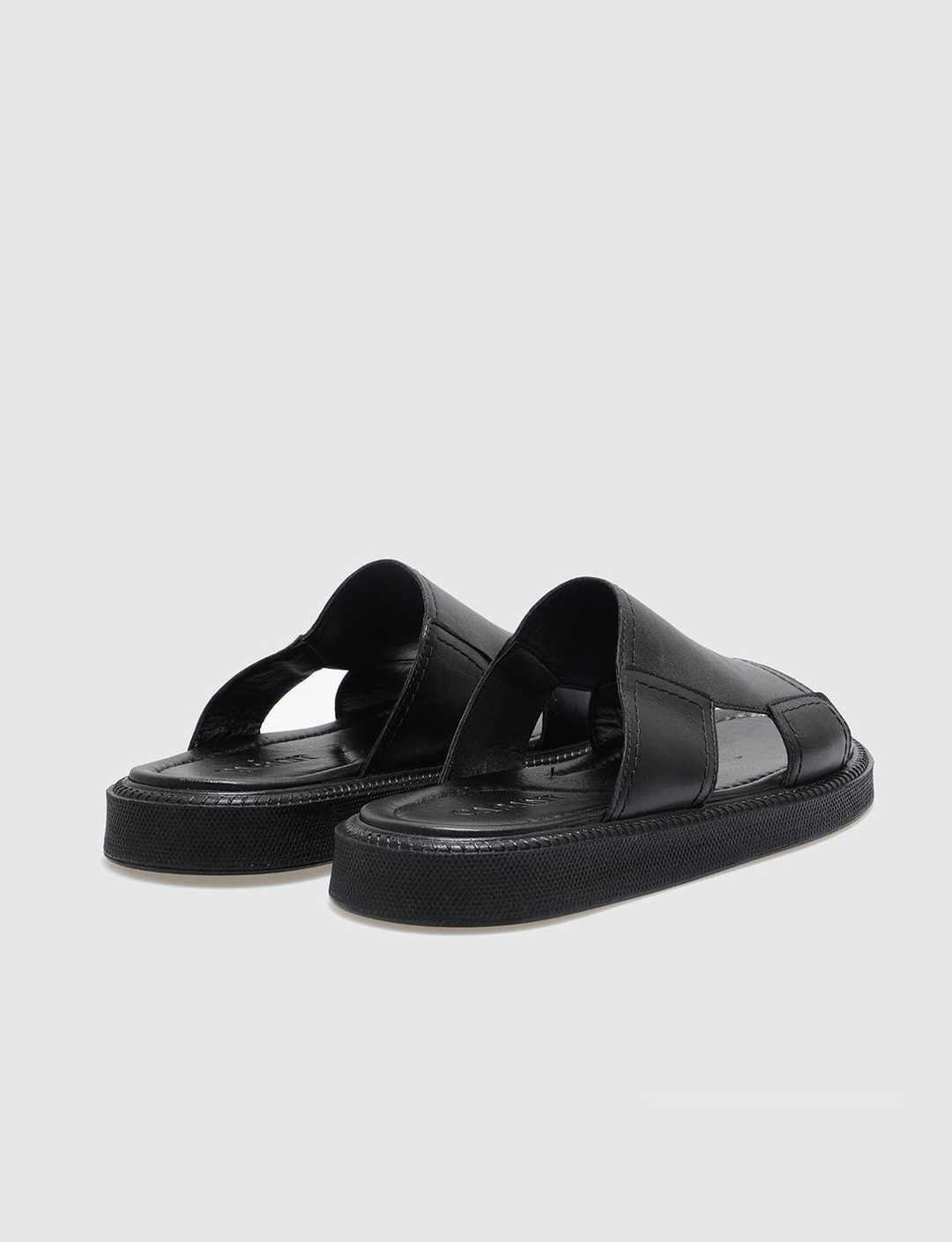 Hakiki Deri Siyah Erkek Terlik