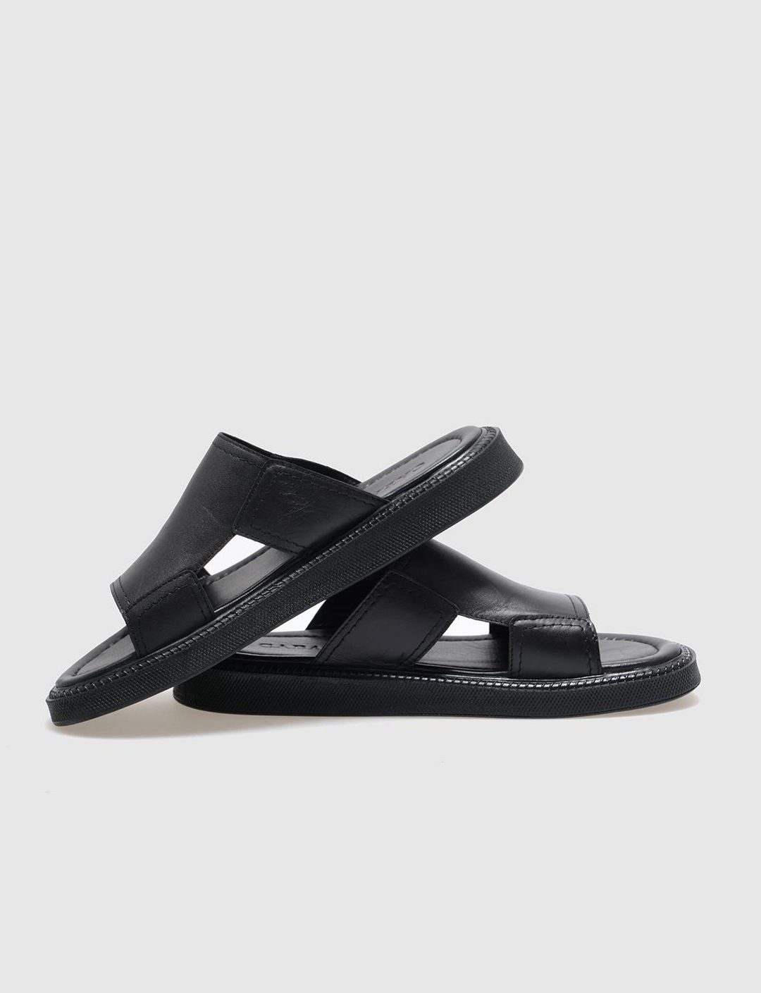 Hakiki Deri Siyah Erkek Terlik