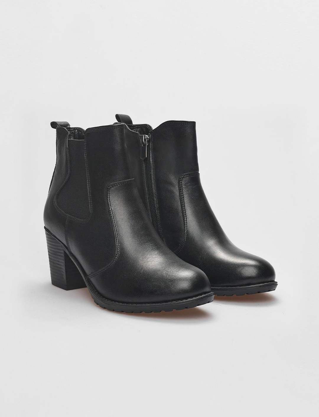 Hakiki Deri Siyah Kadın Bot