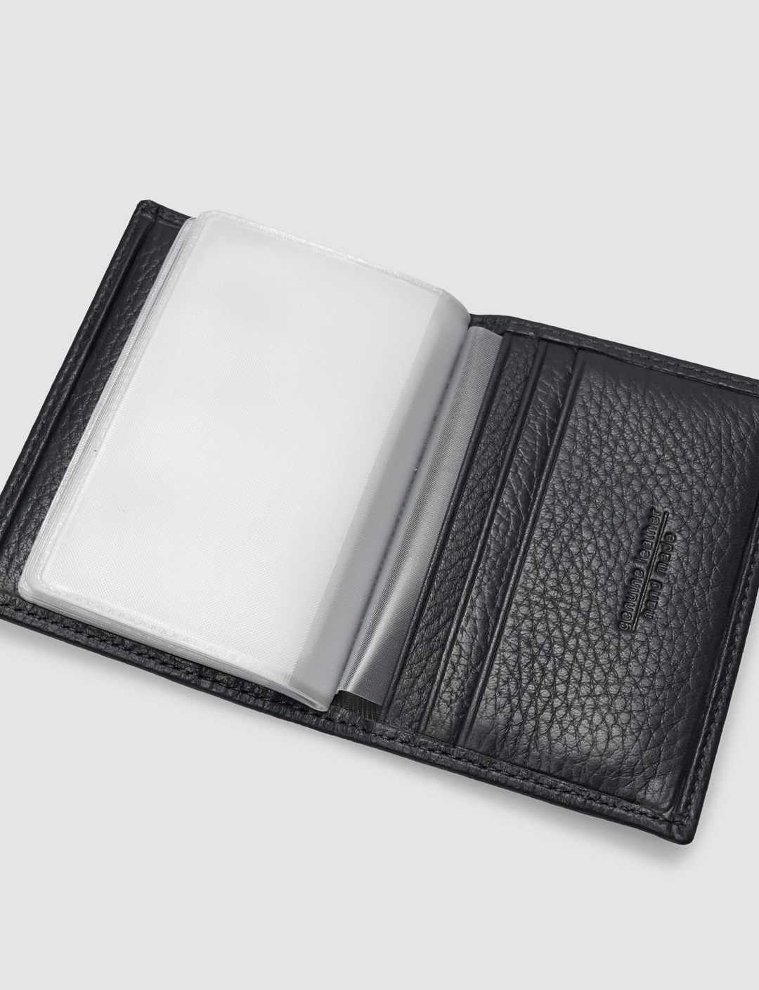 Hakiki Deri Siyah Unisex Cüzdan