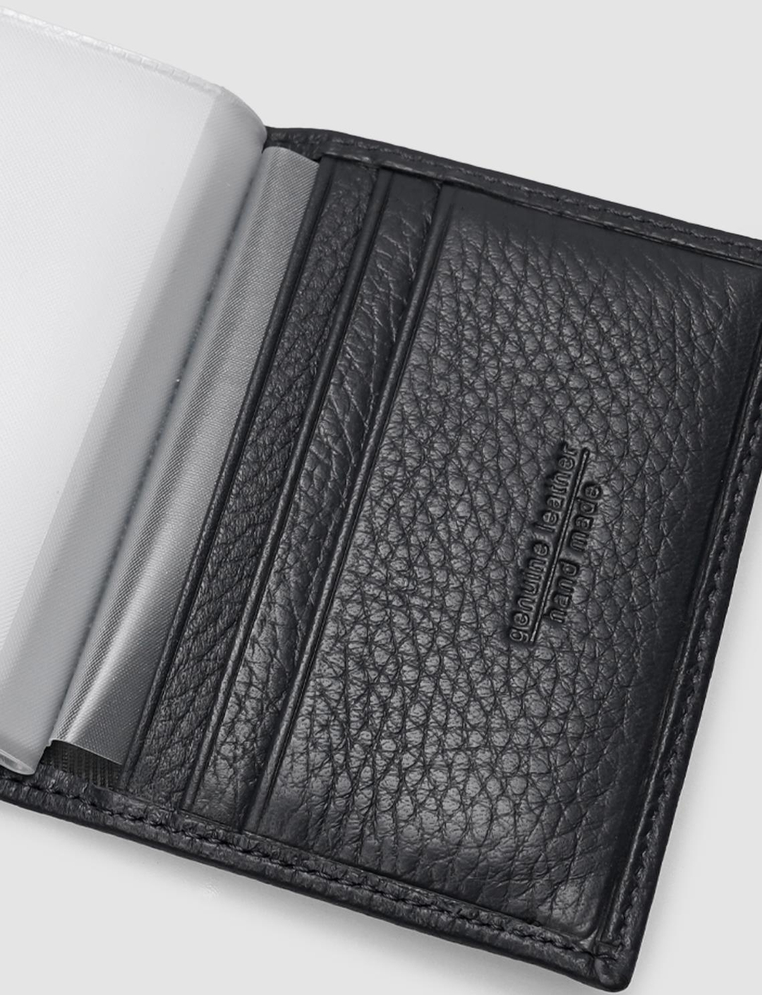 Hakiki Deri Siyah Unisex Cüzdan