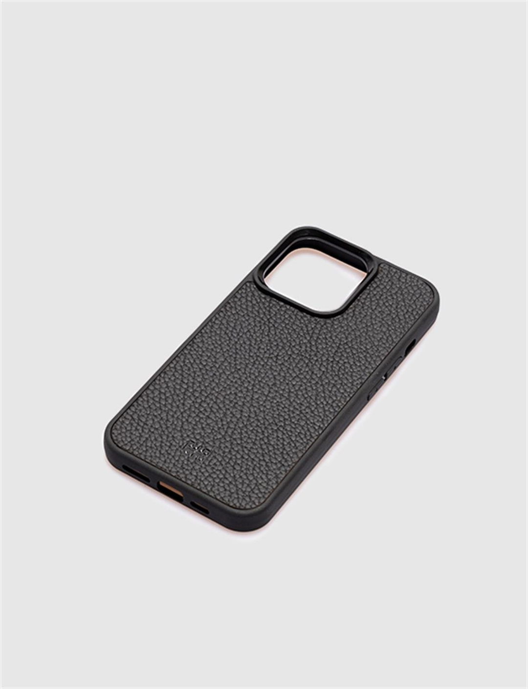 Hakiki Deri Siyah Unisex Telefon Kılıfı