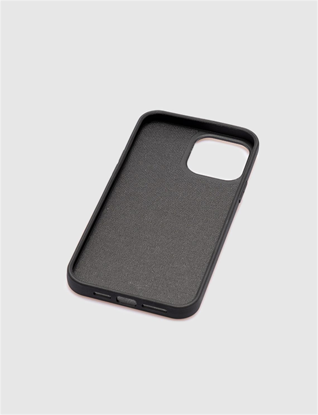 Hakiki Deri Siyah Unisex Telefon Kılıfı