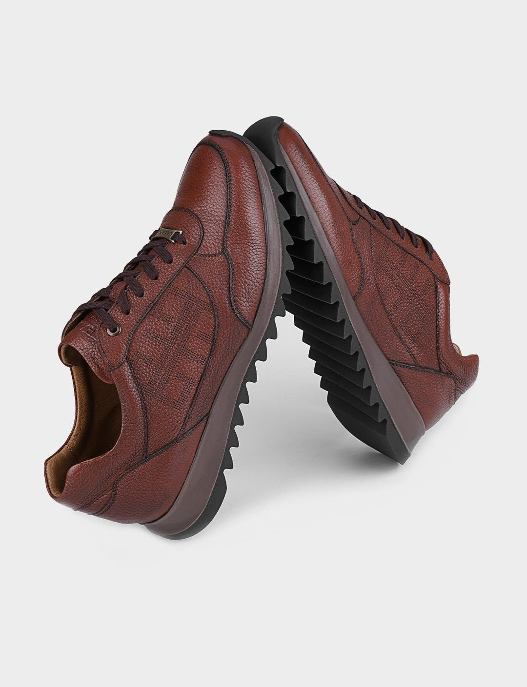 Hakiki Deri Taba Bağcıklı Erkek Spor Ayakkabı