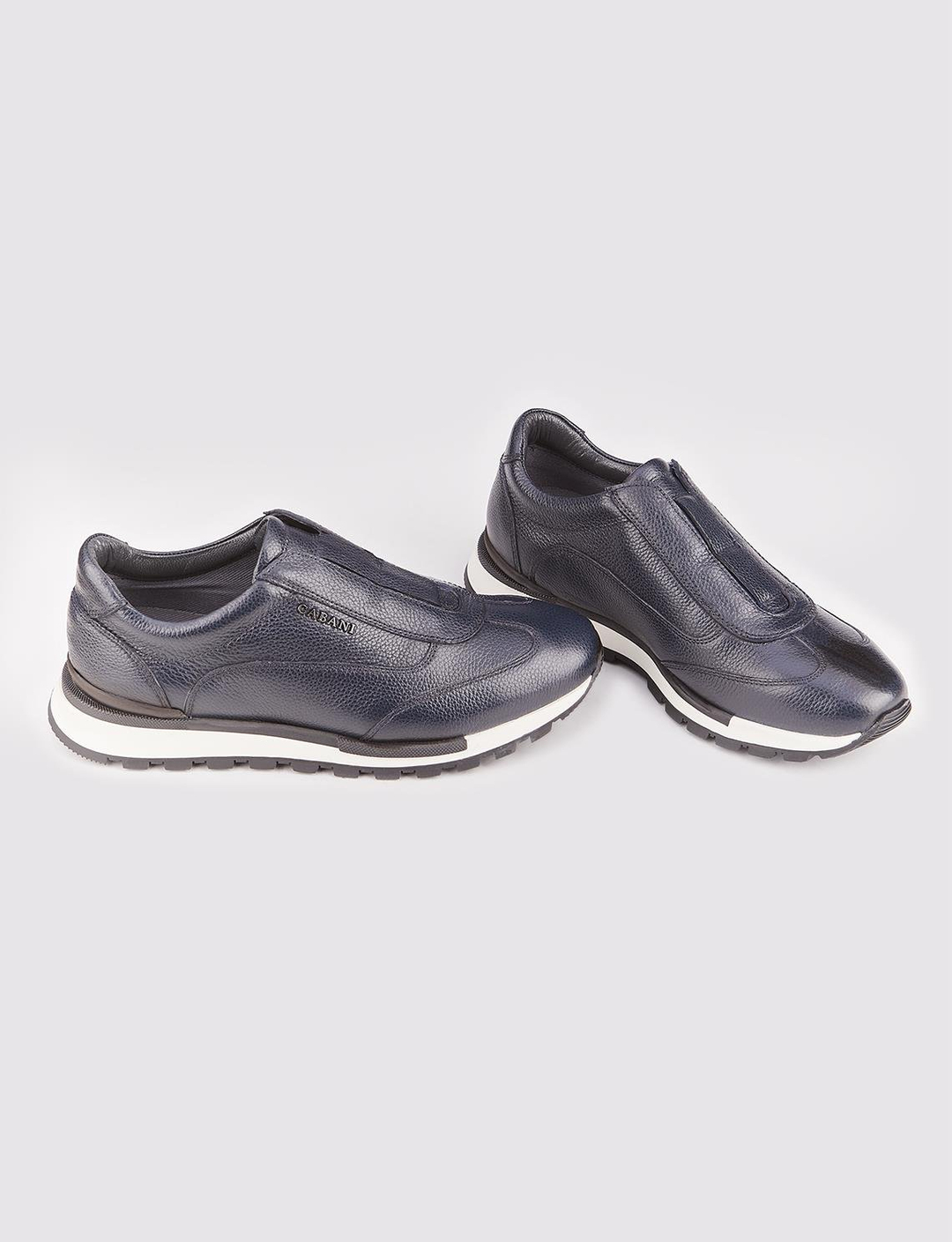 Hakiki Deri Termo Tabanlı Lacivert Erkek Spor Ayakkabı