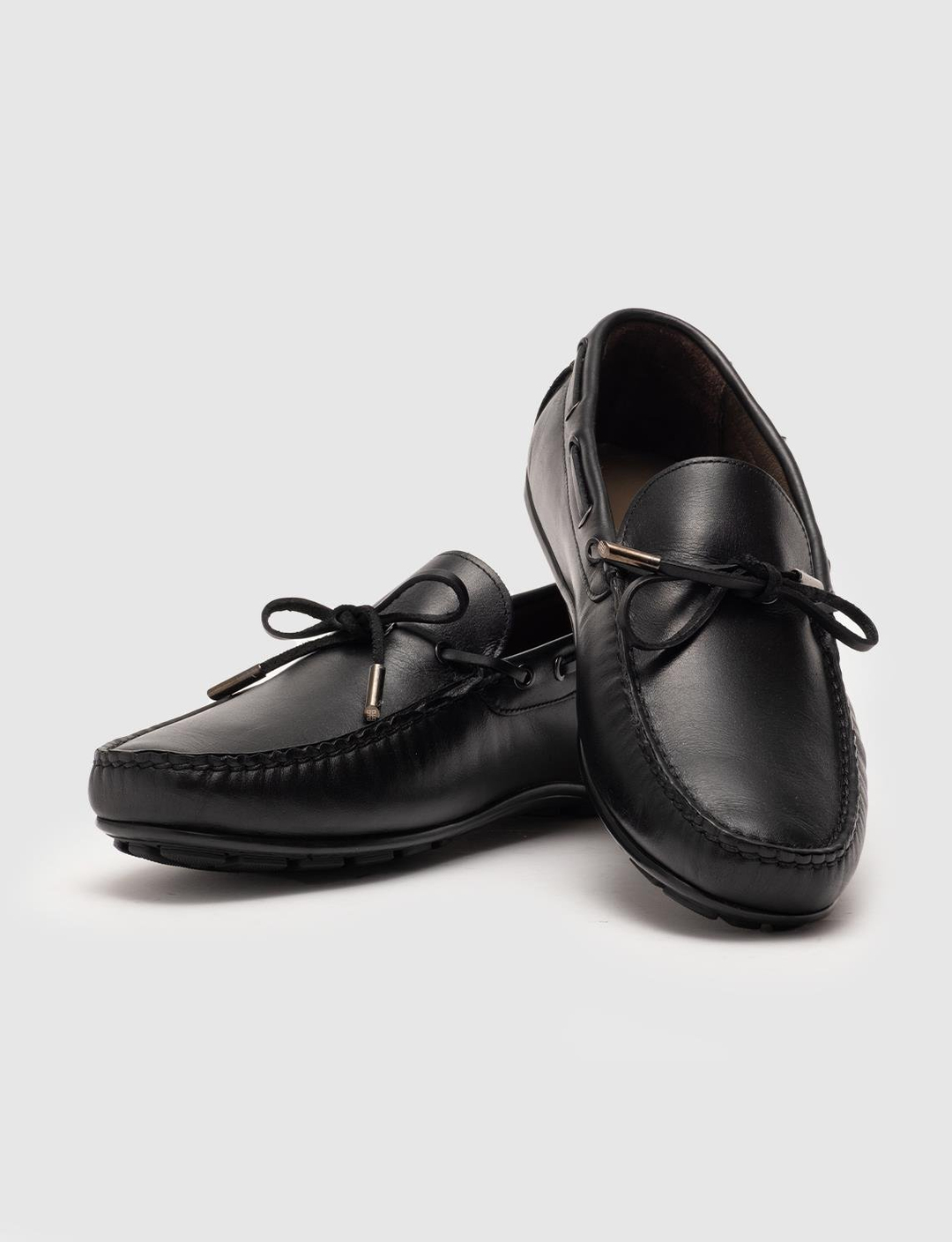 Genuine Leather Black Men Loafers
