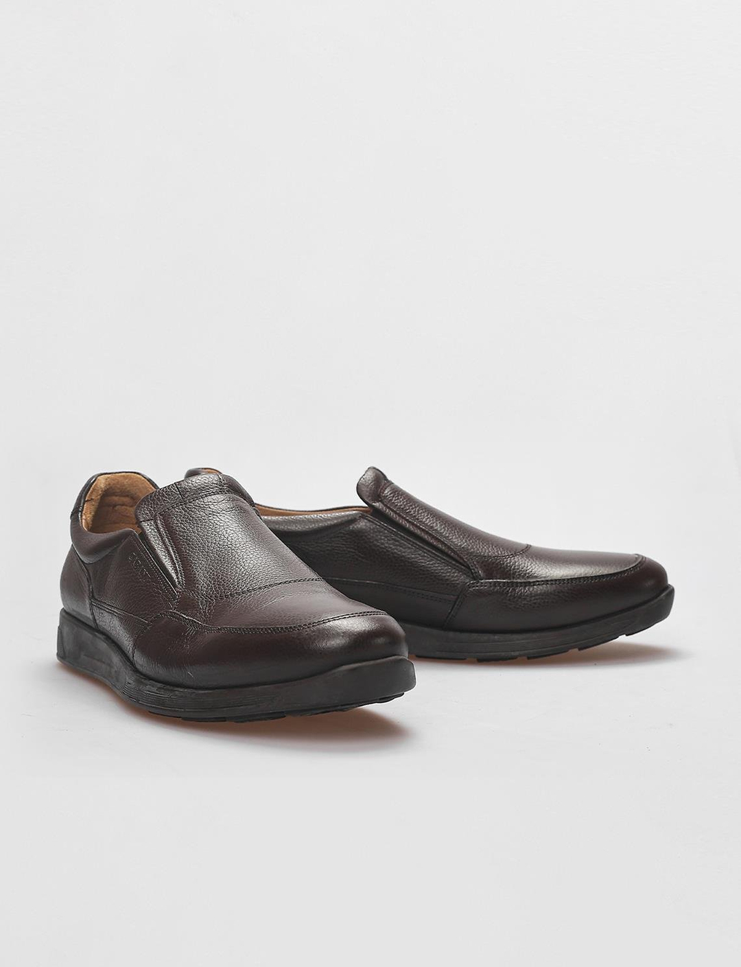 Kauçuk Tabanlı Hakiki Deri Kahverengi Erkek Ayakkabı