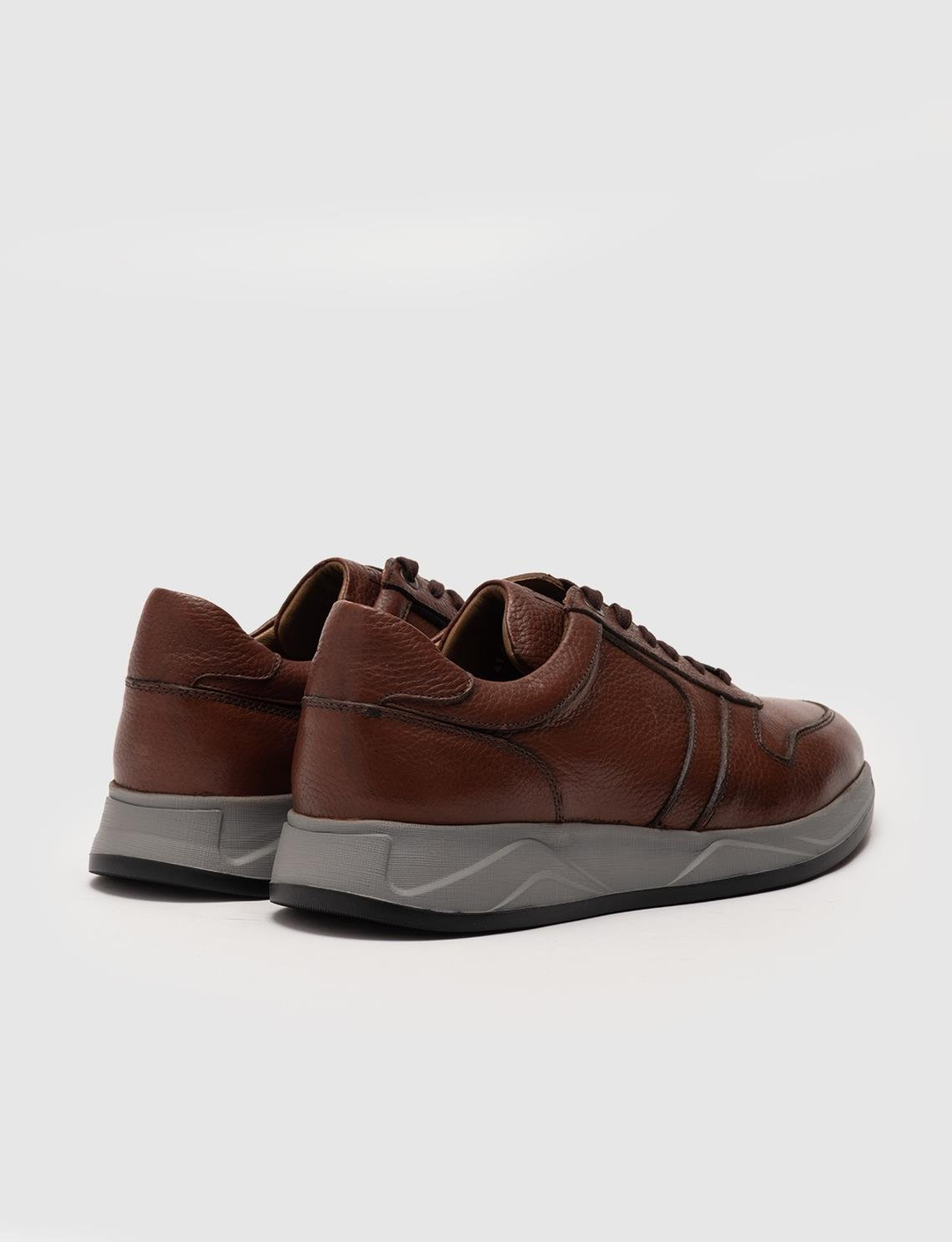 Lateks Taban Hakiki Deri Taba Bağcıklı Erkek Spor Ayakkabı